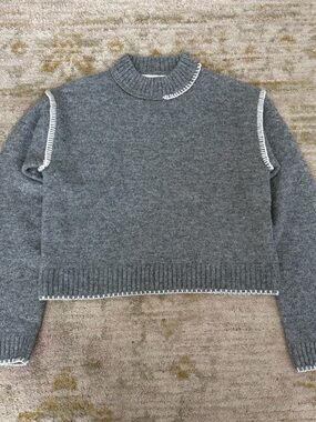 Zara Girls Grey Knit Sweater